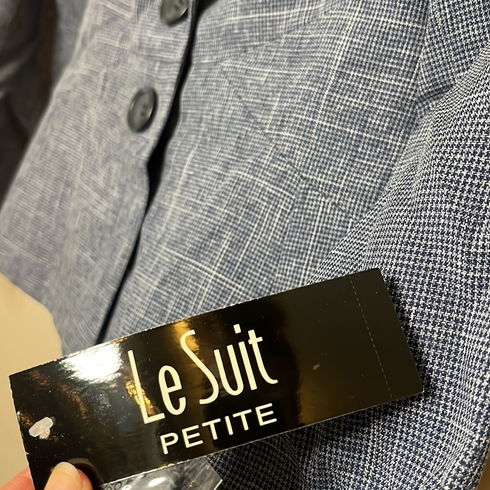 Le Suit Petite | 4P Blue Blazer NWT - Picture 3 of 8